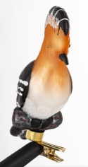 Glass bauble: Hoopoe bird on a clip (173951)