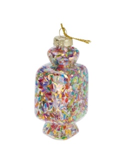 Bombka szklana cukierek 8cm Haribo multi łezki (512324)