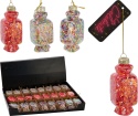 Glass bauble candy 8cm Haribo multi teardrops (512324)