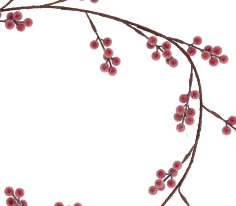 Girlanda 150cm czerwone cukrowe owoce (511552)