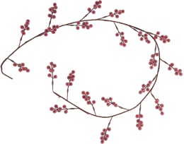 Girlanda 150cm czerwone cukrowe owoce (511552)