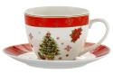 Set of 2 Cups 220 ml with Saucers – Christmas Tree (555-7017)