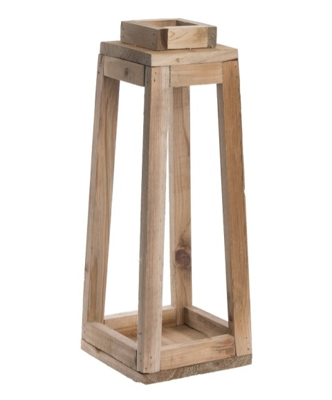 Lampion drewniany 40cm do dekoracji (ART20076)