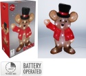 Acrylic standing mouse LED bat. 3xAA timer (AMC000360)