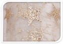 Organza biało-złota gwiazdki 30x500cm (523842)