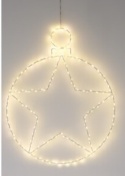 Window decoration star in a bauble 250 LED transformer timer 6/18h (AMZ130360)