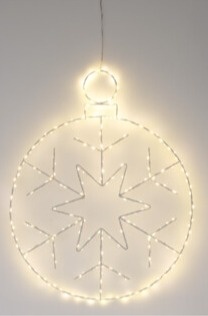 Window decoration snowflake in a bauble 250 LED transformer timer 6/18h (AMZ130360)