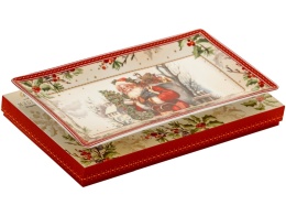 Patera porcelanowa prostokątna Mikołaj vintage (555-7204)