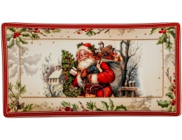 Patera porcelanowa prostokątna Mikołaj vintage (555-7204)