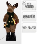 Reindeer 110cm dancing singing LED scarf (ASK007230)