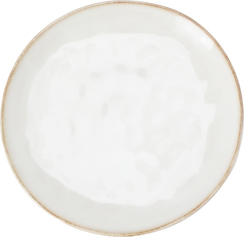 Talerz ceramiczny fi 21cm beżowy wytłaczany (959874)