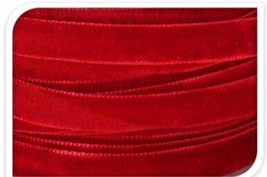 Red velvet ribbon 6mmx10m (510420)