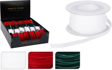 Red velvet ribbon 6mmx10m (510420)