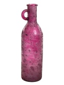 Bottle vase, Spanish recycled glass, 50cm, dark purple (SZ01567)