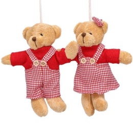 Zawieszka miś chłopczyk w czerwonym ubranku (TG79231)