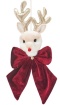 Zawieszka reniferek z bordową kokardą welurową (510901)
